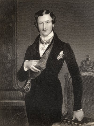 Albert Prinzgemahl von Großbritannien, graviert von W. Holl, aus 