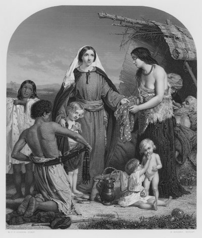 Die Almosen der Dorcas, nach dem Bild in der Königlichen Sammlung von William Charles Thomas (after) Dobson