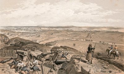 Bastoni du Mat vom Zentralen Bastion von William Crimea Simpson