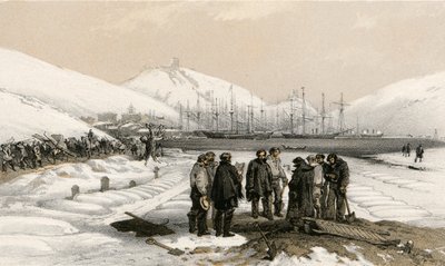 Gräber am Kopf des Hafens in Balaklava von William Crimea Simpson