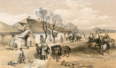 Hauptquartier von Lord Raglan in Khutor-Karagatch von William Crimea Simpson