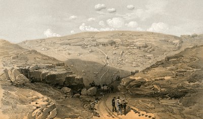 Das Tal des Todesschattens, Höhlen an der Woronzoff-Straße hinter der 21-Kanonen-Batterie von William Crimea Simpson