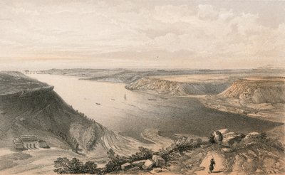 Die Nordseite des Hafens von Sewastopol vom Hafen aus, 22. Juni 1855 von William Crimea Simpson