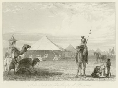 Alis Zelt im Lager von Benonn von William Daniell