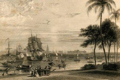 Kalkutta, vom Garden House Reach von William Daniell