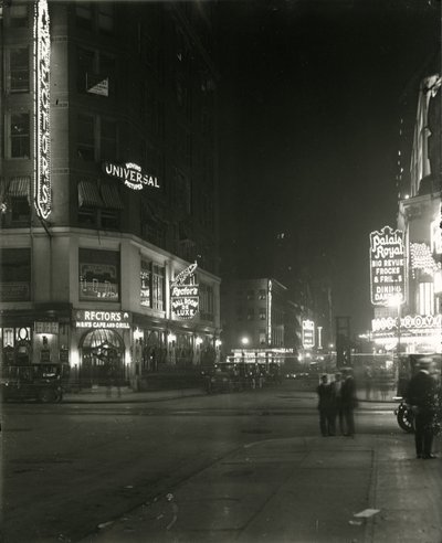48th Street zwischen Broadway und Seventh Avenue, 1917 von William Davis Hassler