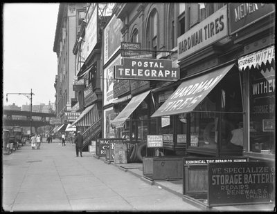 Posttelegraphenschild, 1906 Broadway, New York City, 18. August 1916 von William Davis Hassler