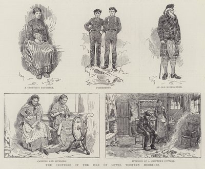 Die Kleinbauern der Isle of Lewis, Westliche Hebriden von William Douglas Almond