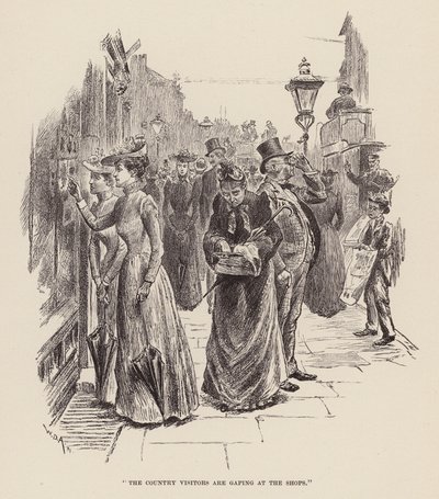 „Die Landbesucher staunen über die Geschäfte“ von William Douglas Almond