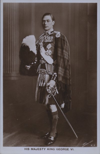 Seine Majestät König George VI (s/w Foto) von William Drummond Young