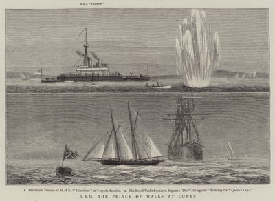 HRH der Prinz von Wales in Cowes von William Edward Atkins