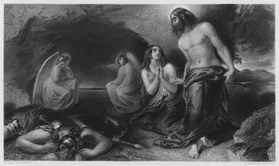 Das Grab, aus dem Bild in der Vernon Gallery (Gravur) von William Etty