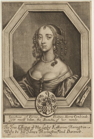 Lady Katherine Harrington von William Faithorne
