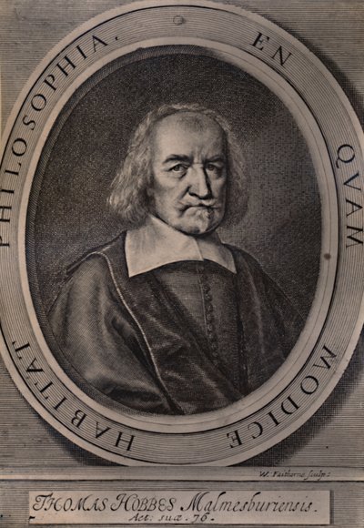 Thomas Hobbes, englischer Philosoph, um 1668 1894 von William Faithorne