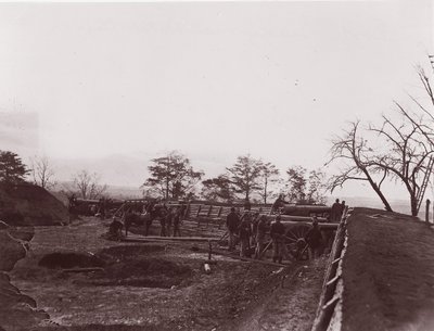 In der Nähe von Dutch Gap, Virginia. Fort Brady, ca. 1865 von William Frank Browne