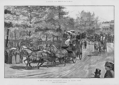 Treffen des Coaching Clubs im Hyde Park, London von William Frank Calderon