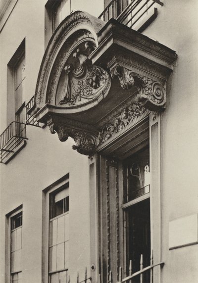 Tür, Grosvenor Road 9, London (s/w Foto) von William Galsworthy Davie