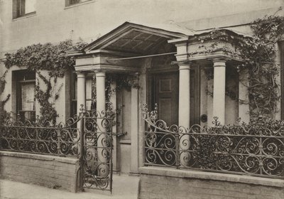 Tür, Arkadenvorbau in Wimborne, Dorset von William Galsworthy Davie