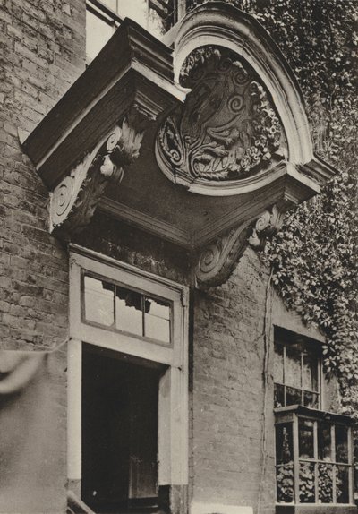 Tür, The Manor House, Bermondsey, London (s/w Foto) von William Galsworthy Davie