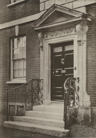 Tür, Wimborne, Dorset (s/w Foto) von William Galsworthy Davie