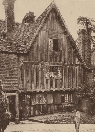 Auf dem Kirchhof, Penshurst, Kent (s/w Foto) von William Galsworthy Davie