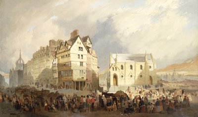 Blick auf den Lawn Market, Edinburgh von William Gavin Herdman