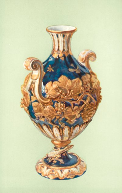 Vase, Chelsea, Mazarine Blau von William Gibb
