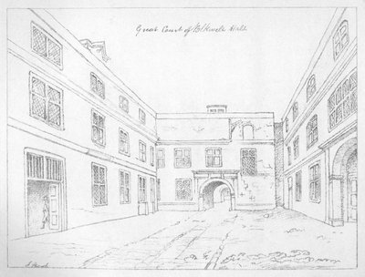 Großer Hof von Blackwell Hall, City of London, 1886 von William Griggs