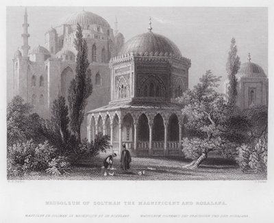 Mausoleum von Suleiman dem Prächtigen und Roxelana von William H. Bartlett