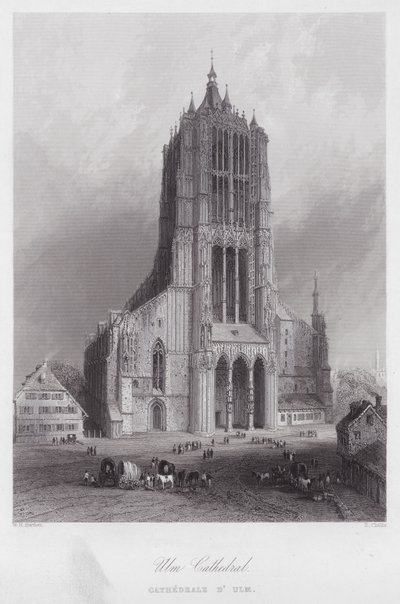 Ulmer Münster (Gravur) von William H. Bartlett