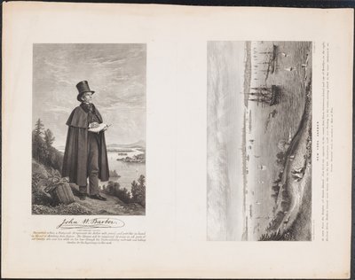 A. John W. Barber; B. New Yorker Hafen, ca. 1849 von William H. Dougal