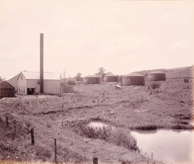 Ölpumpstation, in der Nähe von Athen, für die Lehigh Valley Railroad von William H. Rau