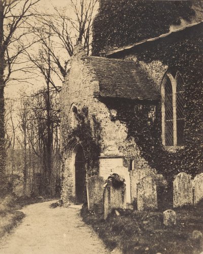 Kirchenvorhalle, Earlham, bei Norwich, 1857 von William Harcourt Ranking