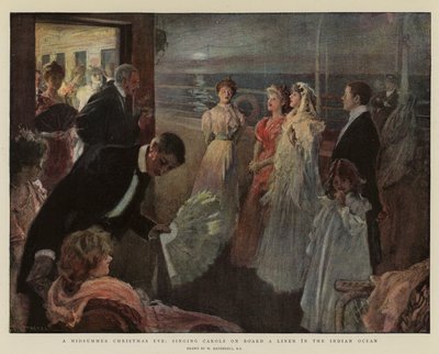 Ein Mittsommer-Weihnachtsabend, Weihnachtslieder an Bord eines Liners im Indischen Ozean von William Hatherell