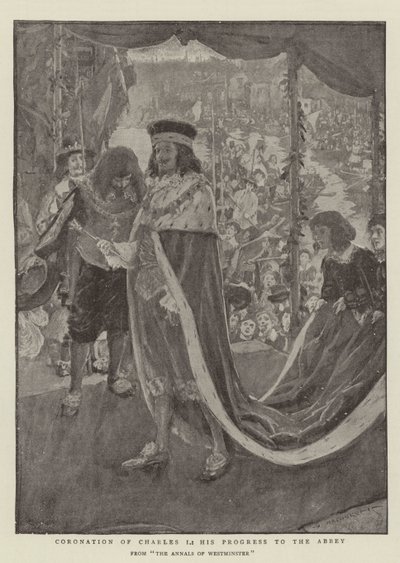 Krönung von Karl I., sein Fortschritt zur Abtei von William Hatherell