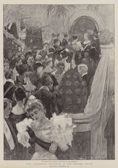 Empfang von Lady Salisbury im Außenministerium von William Hatherell