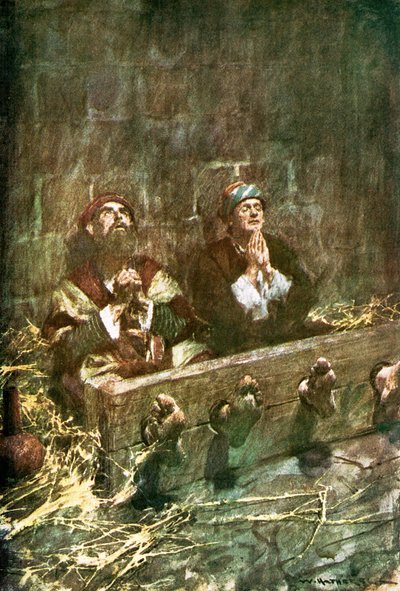 Paulus und Silas im Gefängnis von William Hatherell