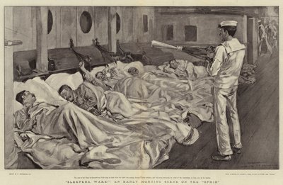 Schläfer, wacht auf!, eine Morgenszene auf der Ophir von William Hatherell