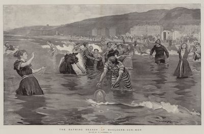 Die Badesaison in Boulogne-sur-Mer von William Hatherell