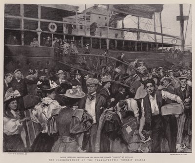 Der Beginn der transatlantischen Touristensaison von William Hatherell