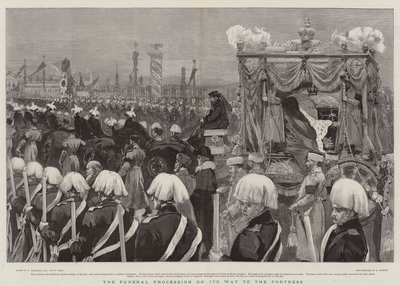 Der Trauerzug auf dem Weg zur Festung von William Hatherell