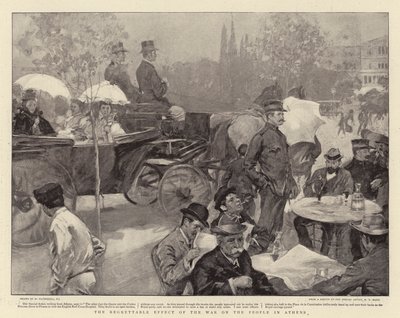 Die bedauerlichen Auswirkungen des Krieges auf die Menschen in Athen von William Hatherell