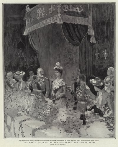 Das königliche Mittagessen in der Guildhall, der zweite Toast von William Hatherell