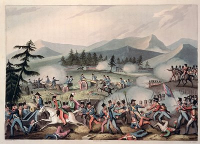 Schlacht von Barrosa, 5. März 1811, geätzt von I. Clarke, aquatintiert von M. Dubourg, 1811 von William Heath
