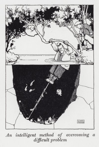 Eine intelligente Methode zur Überwindung eines schwierigen Problems von William Heath Robinson