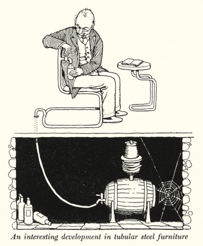 Eine interessante Entwicklung in der Rohrmöbelherstellung von William Heath Robinson