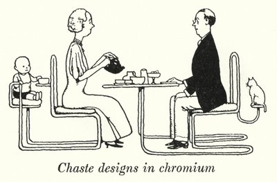 Keusche Designs in Chrom von William Heath Robinson