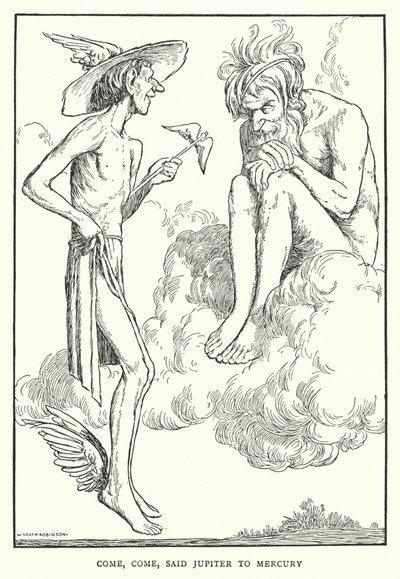 Komm, komm, sagte Jupiter zu Merkur von William Heath Robinson