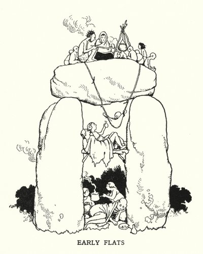 Frühe Wohnungen von William Heath Robinson