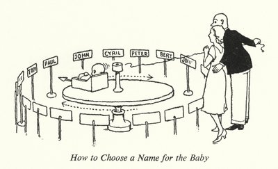 Wie man einen Namen für das Baby auswählt von William Heath Robinson